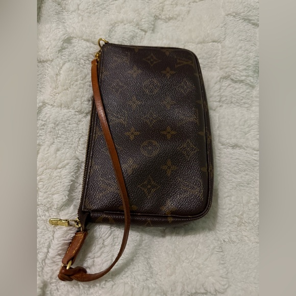 Louis Vuitton Pochette Accessory Pouch Brown Leather - Picture 13 of 14